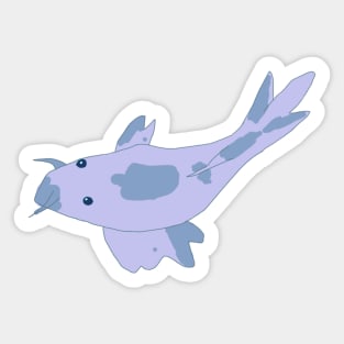 Light Blue Catfish Sticker